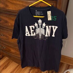 American Eagle Outfitters Navy Graphic Tee